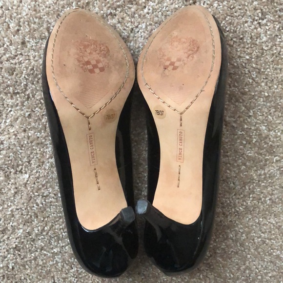 Vince Camuto Patent Leather Peep Toe Heels, Size 7 - Picture 8 of 11